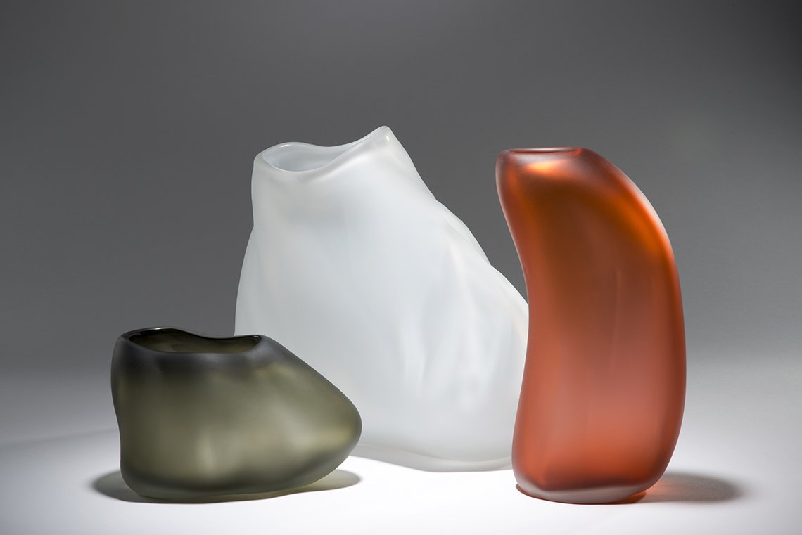 Residential Custom Glass Art by Christopher Jeffries - Forms in Nature Series