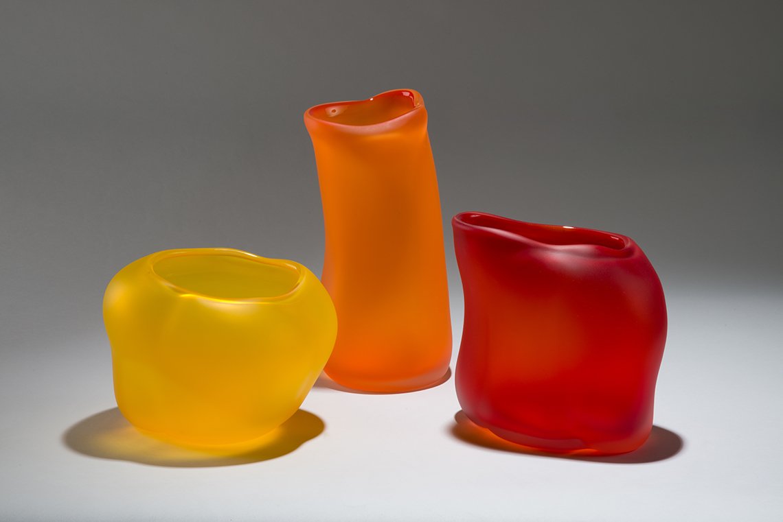 Residential Custom Glass Art by Christopher Jeffries - Forms in Nature Series