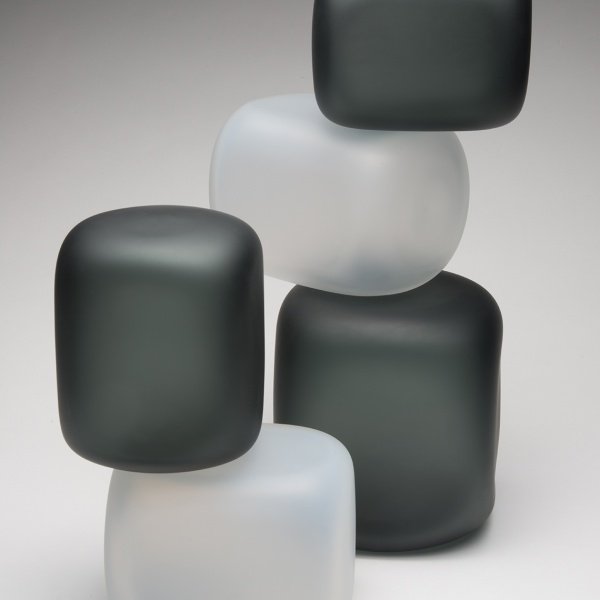 Residential Custom Glass Art by Christopher Jeffries - Stacked Series